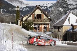 20.01.2017 - Giandomenico BASSO (ITA) - Simone SCATTOLIN (ITA) FORD FIESTA, BRC 19-22.01.2017 FIA World Rally Championship 2017, Rd 1, Monte Carlo, Monte Carlo, Monaco