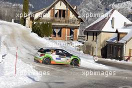 20.01.2017 - Simone TEMPESTINI (ITA)- Giovanni BERNACCHINI (ITA) CITROEN DS3 19-22.01.2017 FIA World Rally Championship 2017, Rd 1, Monte Carlo, Monte Carlo, Monaco