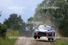 01.07.2017 - Hayden Paddon (NZL)-John Kennard (NZL) Hyundai i20 Coupe WRC, Hyundai Motorsport 30.06-02.07.2017 FIA World Rally Championship 2017, Rd 5, Rally Poland, Mikolajki, Poland