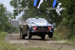 02.07.2017 - Hayden Paddon (NZL)-John Kennard (NZL) Hyundai i20 Coupe WRC, Hyundai Motorsport 30.06-02.07.2017 FIA World Rally Championship 2017, Rd 5, Rally Poland, Mikolajki, Poland