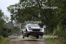 02.07.2017 - Elfyn Evans (GBR)-Daniel Barritt (GBR) Ford Fiesta WRC, Mâ€Sport World Rally Team 30.06-02.07.2017 FIA World Rally Championship 2017, Rd 5, Rally Poland, Mikolajki, Poland