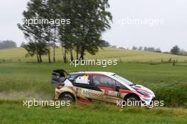 30.06.2017 - Juho Hanninen (FIN)-Kaj Lindstrom (FIN) Toyota Yaris WRC, Toyota Gazoo Racing WRT 30.06-02.07.2017 FIA World Rally Championship 2017, Rd 5, Rally Poland, Mikolajki, Poland