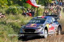 02.07.2017 - SÃ©bastien Ogier (FRA)-Julien Ingrassia (FRA) Ford Fiesta WRC, Mâ€Sport World Rally Team 30.06-02.07.2017 FIA World Rally Championship 2017, Rd 5, Rally Poland, Mikolajki, Poland