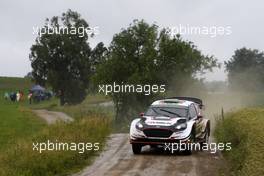 30.06.2017 - Elfyn Evans (GBR)-Daniel Barritt (GBR) Ford Fiesta WRC, Mâ€Sport World Rally Team 30.06-02.07.2017 FIA World Rally Championship 2017, Rd 5, Rally Poland, Mikolajki, Poland