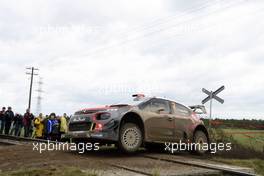 30.06.2017 - Andreas Mikkelsen (NOR)-Anders Jaeger (NOR) CITROEN C3 WRC, CITROEN TOTAL ABU DHABI WRT 30.06-02.07.2017 FIA World Rally Championship 2017, Rd 5, Rally Poland, Mikolajki, Poland
