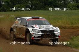 30.06.2017 - Quentin Gilbert (FRA) - Renaud Jamoul (BEL) Skoda Fabia R5 30.06-02.07.2017 FIA World Rally Championship 2017, Rd 5, Rally Poland, Mikolajki, Poland