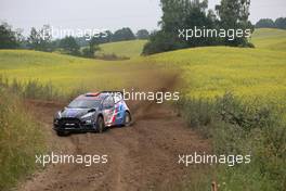 29.06.2017 - Shakedown, Pedro Heller (CHL) - Pablo Olmos (ARG) Ford Fiesta R5 30.06-02.07.2017 FIA World Rally Championship 2017, Rd 5, Rally Poland, Mikolajki, Poland