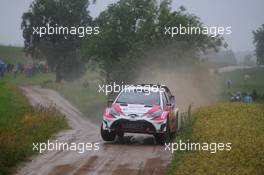30.06.2017 - Jari-Matti Latvala (FIN)-Miikka Anttila (FIN) Toyota Yaris WRC, Toyota Gazoo Racing WRT 30.06-02.07.2017 FIA World Rally Championship 2017, Rd 5, Rally Poland, Mikolajki, Poland