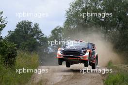 01.07.2017 - Mads Ostberg (NOR)-Ola Floene (NOR) Ford Fiesta WRC, Mâ€Sport World Rally Team 30.06-02.07.2017 FIA World Rally Championship 2017, Rd 5, Rally Poland, Mikolajki, Poland