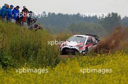 29.06.2017 - Shakedown, Juho Hanninen (FIN)-Kaj Lindstrom (FIN) Toyota Yaris WRC, Toyota Gazoo Racing WRT 30.06-02.07.2017 FIA World Rally Championship 2017, Rd 5, Rally Poland, Mikolajki, Poland
