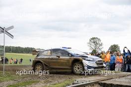 30.06.2017 - Ott Tanak (EAU)-Martin Jarveoja (EST),Ford Fiesta WRC, Mâ€Sport World Rally Team 30.06-02.07.2017 FIA World Rally Championship 2017, Rd 5, Rally Poland, Mikolajki, Poland