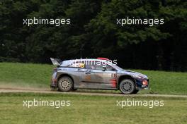 30.06.2017 - Dani Sordo (ESP)-Marc Marti (ESP),Hyundai i2 Coupe WRC, Hyundai Motorsport 30.06-02.07.2017 FIA World Rally Championship 2017, Rd 5, Rally Poland, Mikolajki, Poland
