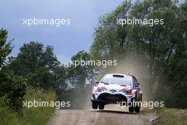 01.07.2017 - Jari-Matti Latvala (FIN)-Miikka Anttila (FIN) Toyota Yaris WRC, Toyota Gazoo Racing WRT 30.06-02.07.2017 FIA World Rally Championship 2017, Rd 5, Rally Poland, Mikolajki, Poland