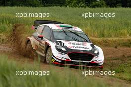 30.06.2017 - Elfyn Evans (GBR)-Daniel Barritt (GBR) Ford Fiesta WRC, Mâ€Sport World Rally Team 30.06-02.07.2017 FIA World Rally Championship 2017, Rd 5, Rally Poland, Mikolajki, Poland