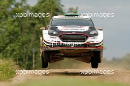 02.07.2017 - Elfyn Evans (GBR)-Daniel Barritt (GBR) Ford Fiesta WRC, Mâ€Sport World Rally Team 30.06-02.07.2017 FIA World Rally Championship 2017, Rd 5, Rally Poland, Mikolajki, Poland