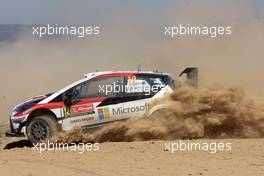 20.05.2017 - Essapeka Lappi (FIN) Janne Ferm (FIN), TOYOTA YARIS WRC, TOYOTA GAZOO RACING WRT 18-21.05.2017 FIA World Rally Championship 2017, Rd 4, Portugal, Matosinhos, Portugal