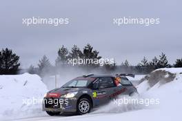 12.02.2017 - Emil BERGKVIST (SWE) - Joakim SJÃ–BERG (SWE) CitroÃ«n DS3 R5 09-12.02.2017 FIA World Rally Championship 2017, Rd 2, Sweden, Sweden, Karlstad