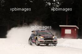 12.02.2017 - Teemu SUNINEN (FIN) - Mikko MARKKULA (FIN) Ford Fiesta R5, Mâ€Sport World Rally Team 09-12.02.2017 FIA World Rally Championship 2017, Rd 2, Sweden, Sweden, Karlstad