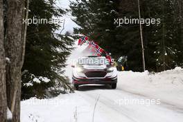 11.02.2017 - Elfyn Evans (GBR)-Daniel Barritt (GBR) Ford Fiesta WRC, MÃ¢â‚¬ÂSport World Rally Team 09-12.02.2017 FIA World Rally Championship 2017, Rd 2, Sweden, Sweden, Karlstad