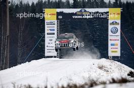 11.02.2017 - Emil BERGKVIST (SWE) - Joakim SJÃƒâ€“BERG (SWE) CitroÃƒÂ«n DS3 R5 09-12.02.2017 FIA World Rally Championship 2017, Rd 2, Sweden, Sweden, Karlstad