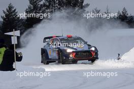 12.02.2017 - Dani Sordo (ESP)-Marc Marti (ESP),Hyundai i2 Coupe WRC, Hyundai Motorsport 09-12.02.2017 FIA World Rally Championship 2017, Rd 2, Sweden, Sweden, Karlstad