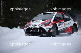 10.02.2017 - Juho Hanninen (FIN)-Kaj Lindstrom (FIN) Toyota Yaris WRC, Toyota Gazoo Racing WRT 09-12.02.2017 FIA World Rally Championship 2017, Rd 2, Sweden, Sweden, Karlstad