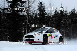 12.02.2017 - JarosÅ‚aw KOLTUN (POL) - Ireneusz PLESKOT (POL) Ford Fiesta R5, Câ€Rally 09-12.02.2017 FIA World Rally Championship 2017, Rd 2, Sweden, Sweden, Karlstad