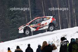 11.02.2017 - Hiroki ARAI (JPN) - Glenn MACNEALL (AUS) Ford Fiesta R5, Tommi MÃƒÂ¤kinen Racing 09-12.02.2017 FIA World Rally Championship 2017, Rd 2, Sweden, Sweden, Karlstad