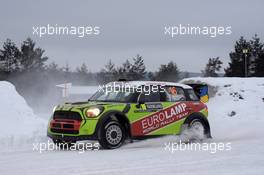 12.02.2017 - Valeriy Gorban (UKR)-Sergei Larens (EST) BMWâ€Mini John Cooper Works, Eurolamp World Rally Team 09-12.02.2017 FIA World Rally Championship 2017, Rd 2, Sweden, Sweden, Karlstad