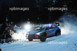 09.02.2017 - Shakedown, Hayden Paddon (NZL)-John Kennard (NZL) Hyundai i20 Coupe WRC, Hyundai Motorsport 09-12.02.2017 FIA World Rally Championship 2017, Rd 2, Sweden, Sweden, Karlstad