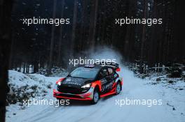 09.02.2017 - Shakedown, Mads Ostberg (NOR)-Ola Floene (NOR) Ford Fiesta WRC, Mâ€Sport World Rally Team 09-12.02.2017 FIA World Rally Championship 2017, Rd 2, Sweden, Sweden, Karlstad