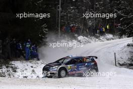 09.02.2017 - Shakedown, Teemu SUNINEN (FIN) - Mikko MARKKULA (FIN) Ford Fiesta R5, Mâ€Sport World Rally Team 09-12.02.2017 FIA World Rally Championship 2017, Rd 2, Sweden, Sweden, Karlstad