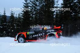 12.02.2017 - Mads Ostberg (NOR)-Ola Floene (NOR) Ford Fiesta WRC, Mâ€Sport World Rally Team 09-12.02.2017 FIA World Rally Championship 2017, Rd 2, Sweden, Sweden, Karlstad