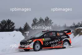 12.02.2017 - Mads Ostberg (NOR)-Ola Floene (NOR) Ford Fiesta WRC, Mâ€Sport World Rally Team 09-12.02.2017 FIA World Rally Championship 2017, Rd 2, Sweden, Sweden, Karlstad