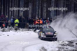 11.02.2017 - SÃƒÂ©bastien Ogier (FRA)-Julien Ingrassia (FRA) Ford Fiesta WRC, MÃ¢â‚¬ÂSport World Rally Team 09-12.02.2017 FIA World Rally Championship 2017, Rd 2, Sweden, Sweden, Karlstad