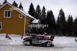 10.02.2017 - Elfyn Evans (GBR)-Daniel Barritt (GBR) Ford Fiesta WRC, MÃ¢â‚¬ÂSport World Rally Team 09-12.02.2017 FIA World Rally Championship 2017, Rd 2, Sweden, Sweden, Karlstad