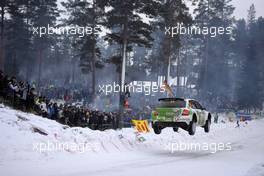 11.02.2017 - Ole Christian (NOR) - Stig Rune SKJÃƒâ€ RMOEN (NOR) Skoda Fabia R5, Printsport 09-12.02.2017 FIA World Rally Championship 2017, Rd 2, Sweden, Sweden, Karlstad