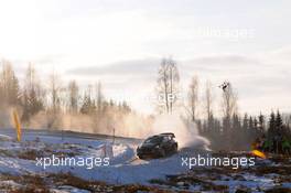 11.02.2017 - Ott Tanak (EAU)-Martin Jarveoja (EST),Ford Fiesta WRC, MÃ¢â‚¬ÂSport World Rally Team 09-12.02.2017 FIA World Rally Championship 2017, Rd 2, Sweden, Sweden, Karlstad