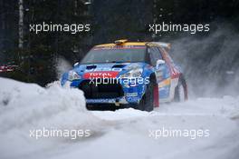 10.02.2017 - Pierre Louis LOUBET (FRA) - Vincent LANDALS (FRA) Citroen DS3 R5 09-12.02.2017 FIA World Rally Championship 2017, Rd 2, Sweden, Sweden, Karlstad