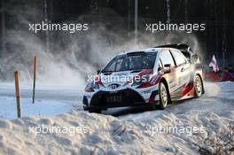 11.02.2017 - Juho Hanninen (FIN)-Kaj Lindstrom (FIN) Toyota Yaris WRC, Toyota Gazoo Racing WRT 09-12.02.2017 FIA World Rally Championship 2017, Rd 2, Sweden, Sweden, Karlstad