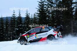 12.02.2017 - Juho Hanninen (FIN)-Kaj Lindstrom (FIN) Toyota Yaris WRC, Toyota Gazoo Racing WRT 09-12.02.2017 FIA World Rally Championship 2017, Rd 2, Sweden, Sweden, Karlstad