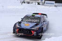 12.02.2017 - Hayden Paddon (NZL)-John Kennard (NZL) Hyundai i20 Coupe WRC, Hyundai Motorsport 09-12.02.2017 FIA World Rally Championship 2017, Rd 2, Sweden, Sweden, Karlstad