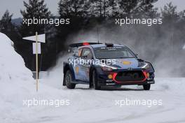 12.02.2017 - Thierry Neuville (BEL)-Nicolas Gilsoul (BEL) Hyundai i20 Coupe WRC, Hyundai Motorsport 09-12.02.2017 FIA World Rally Championship 2017, Rd 2, Sweden, Sweden, Karlstad