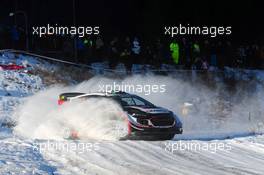 12.02.2017 - Elfyn Evans (GBR)-Daniel Barritt (GBR) Ford Fiesta WRC, Mâ€Sport World Rally Team 09-12.02.2017 FIA World Rally Championship 2017, Rd 2, Sweden, Sweden, Karlstad