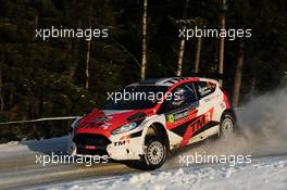 11.02.2017 - Takamoto KATSUTA (JPN) - Marko SALMINEN (FIN) Ford Fiesta R5, Tommi MÃƒÂ¤kinen Racing 09-12.02.2017 FIA World Rally Championship 2017, Rd 2, Sweden, Sweden, Karlstad