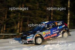 11.02.2017 - Teemu SUNINEN (FIN) - Mikko MARKKULA (FIN) Ford Fiesta R5, MÃ¢â‚¬ÂSport World Rally Team 09-12.02.2017 FIA World Rally Championship 2017, Rd 2, Sweden, Sweden, Karlstad