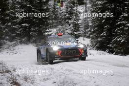 09.02.2017 - Shakedown, Dani Sordo (ESP)-Marc Marti (ESP),Hyundai i2 Coupe WRC, Hyundai Motorsport 09-12.02.2017 FIA World Rally Championship 2017, Rd 2, Sweden, Sweden, Karlstad