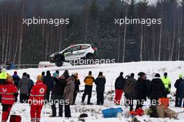 11.02.2017 - Lorenzo Bertelli (ITA)-Simone Scattolin (ITA) Ford Fiesta WRC, FWRT 09-12.02.2017 FIA World Rally Championship 2017, Rd 2, Sweden, Sweden, Karlstad