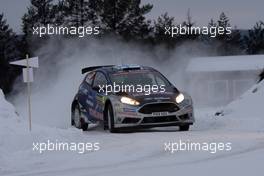 12.02.2017 - Teemu SUNINEN (FIN) - Mikko MARKKULA (FIN) Ford Fiesta R5, Mâ€Sport World Rally Team 09-12.02.2017 FIA World Rally Championship 2017, Rd 2, Sweden, Sweden, Karlstad