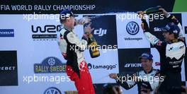 12.02.2017 - Jari-Matti Latvala (FIN) Toyota Gazoo Racing WRT and SÃ©bastien Ogier (FRA)-Julien Ingrassia (FRA) Ford Fiesta WRC, Mâ€Sport World Rally Team 09-12.02.2017 FIA World Rally Championship 2017, Rd 2, Sweden, Sweden, Karlstad